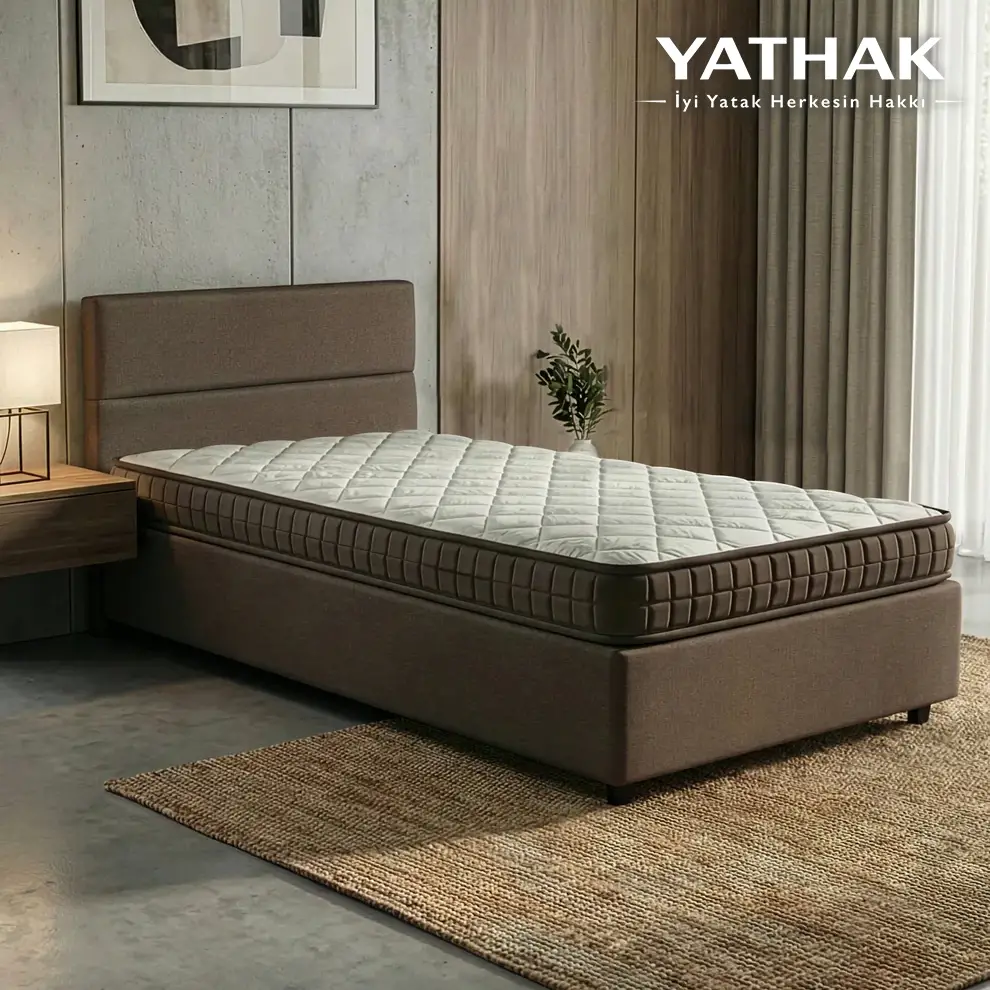 Tek Kişilik Full Ortopedik Bamboo Yaysız Sünger Yatak 90x190