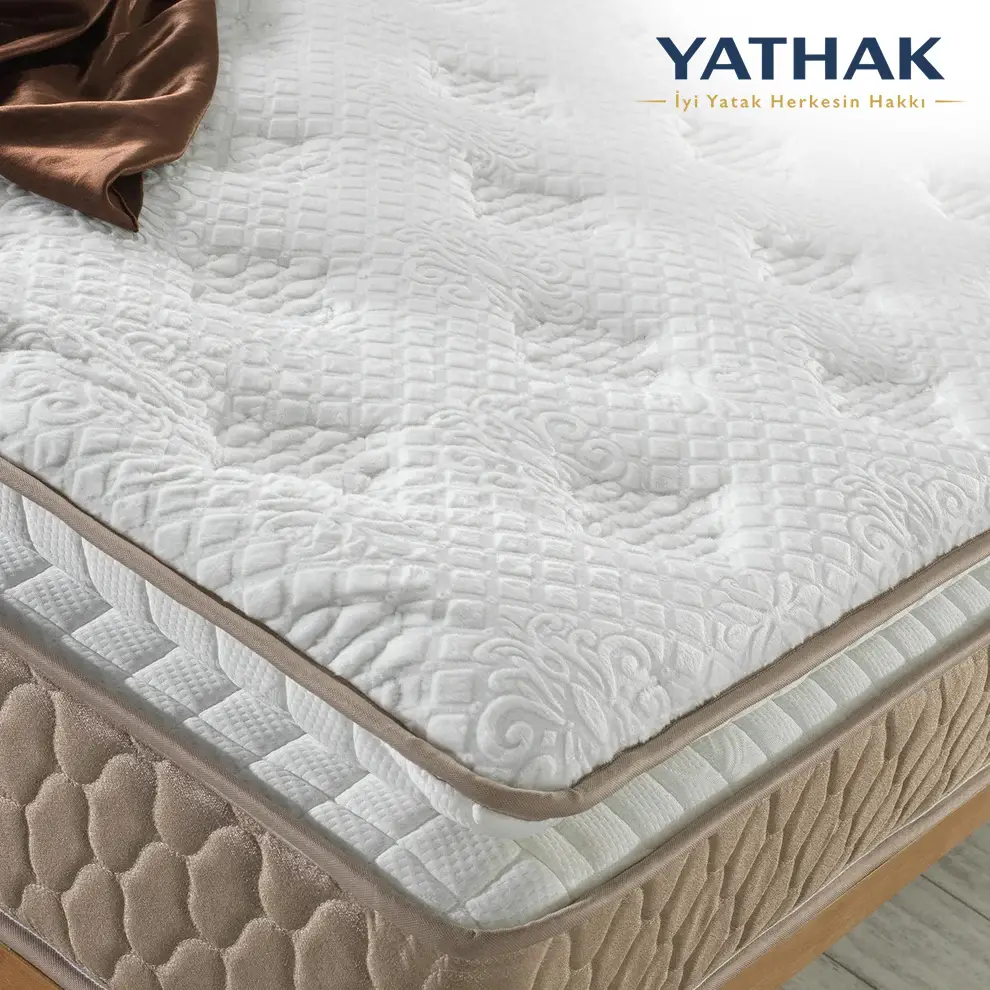 Ultra Ortopedik Bel ve Sırt Destekli Aqua Pedli Pocket Yaylı Torba Yaylı Tavşan Tüyü Kumaş Yatak