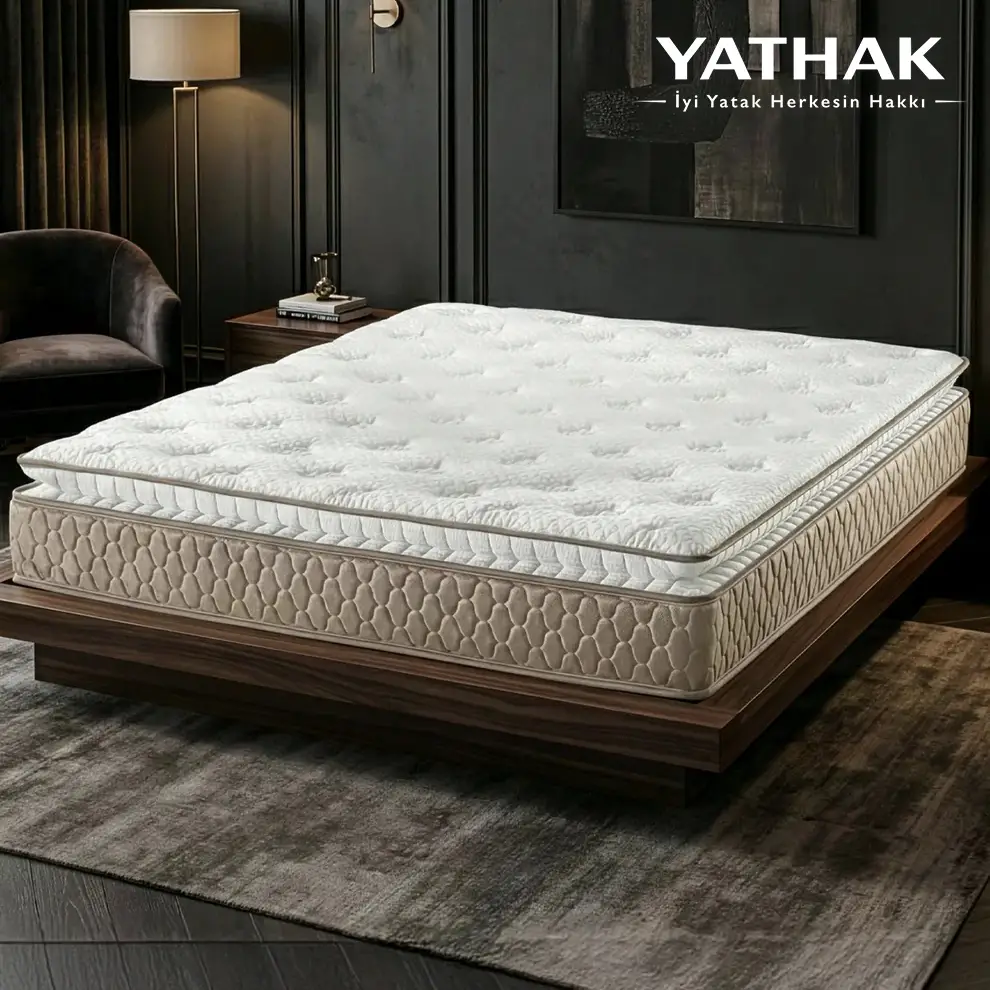 Ultra Ortopedik Bel ve Sırt Destekli Aqua Pedli Pocket Yaylı Torba Yaylı Tavşan Tüyü Kumaş Yatak